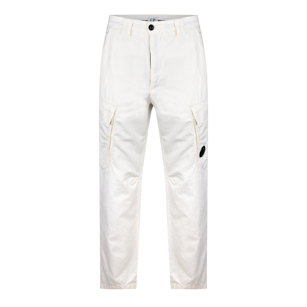 CP Company Pants Cargo Pant - Gauze White 103